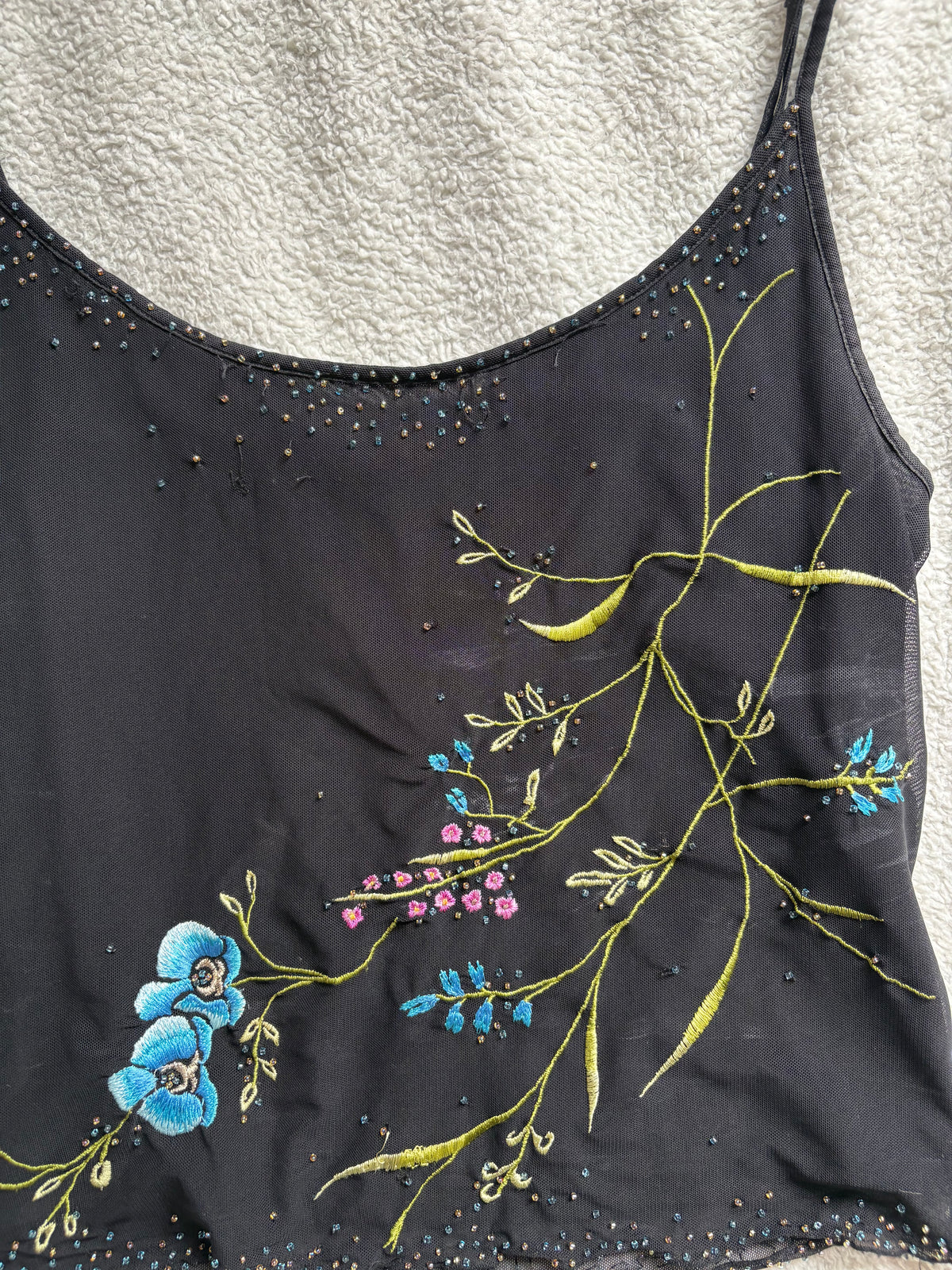 Karen Millen Floral Embroidered Cami with beading