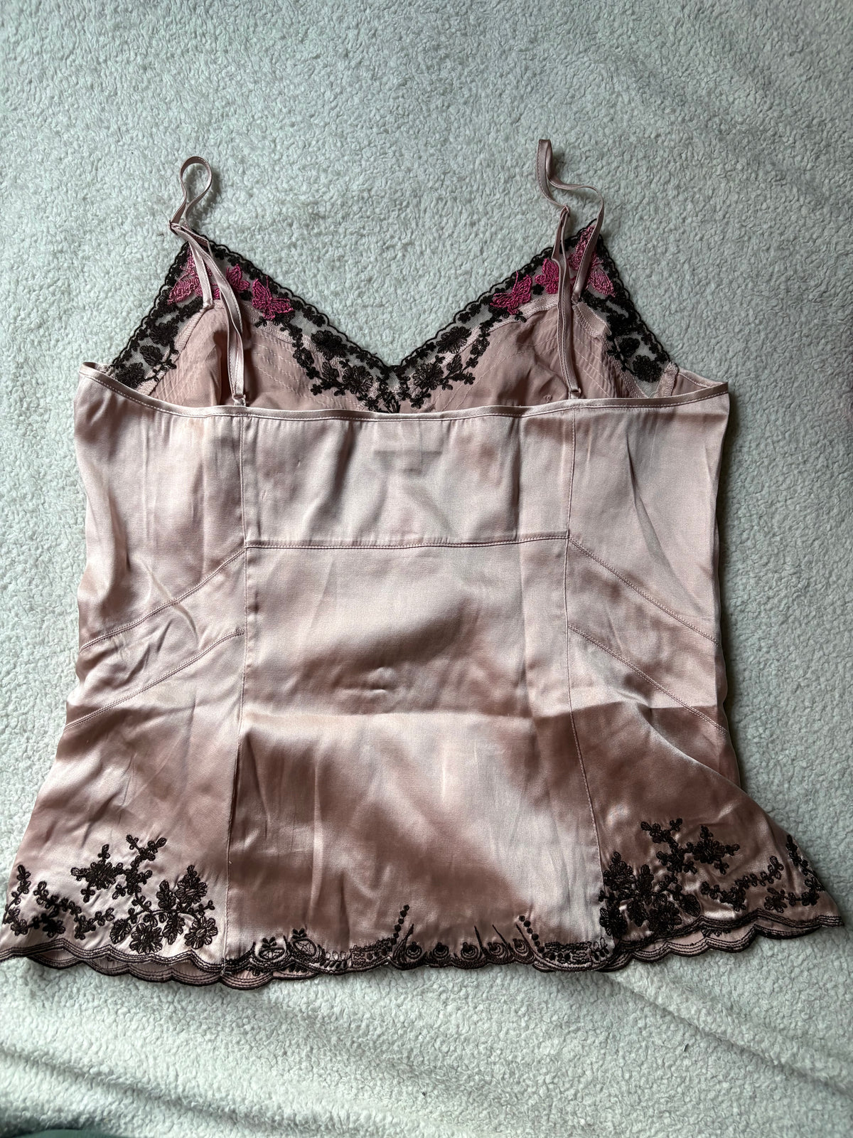 Silk Karen millen Cami with embroidery