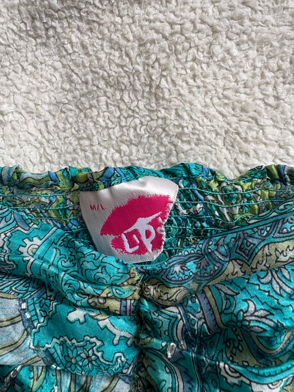 Lipsy Patterned Silk Rushed Cami Top