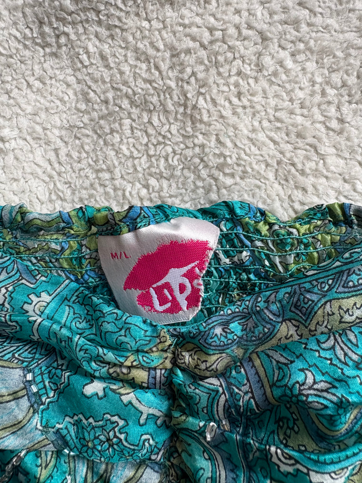 Lipsy Patterned Silk Rushed Cami Top