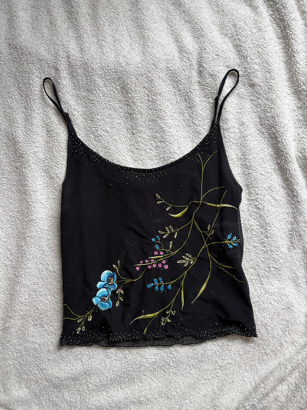 Karen Millen Floral Embroidered Cami with beading