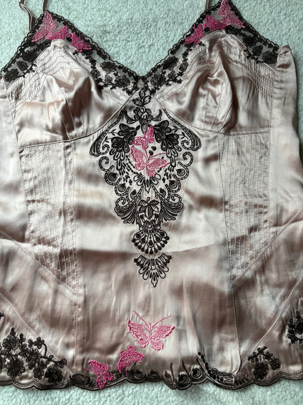 Silk Karen millen Cami with embroidery