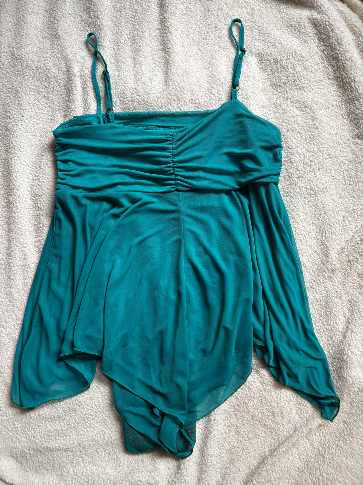 Floaty Turqiouse Sequinned Cami