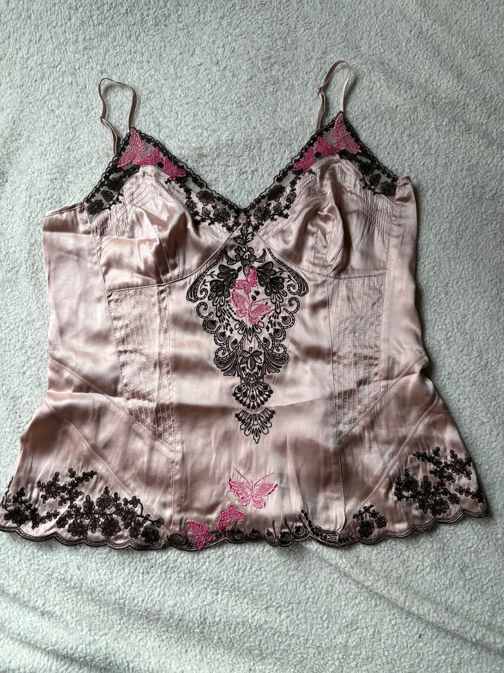 Silk Karen millen Cami with embroidery