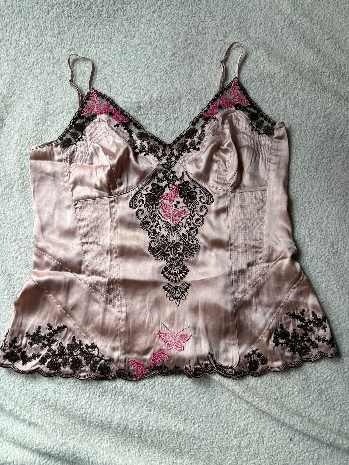 Silk Karen millen Cami with embroidery