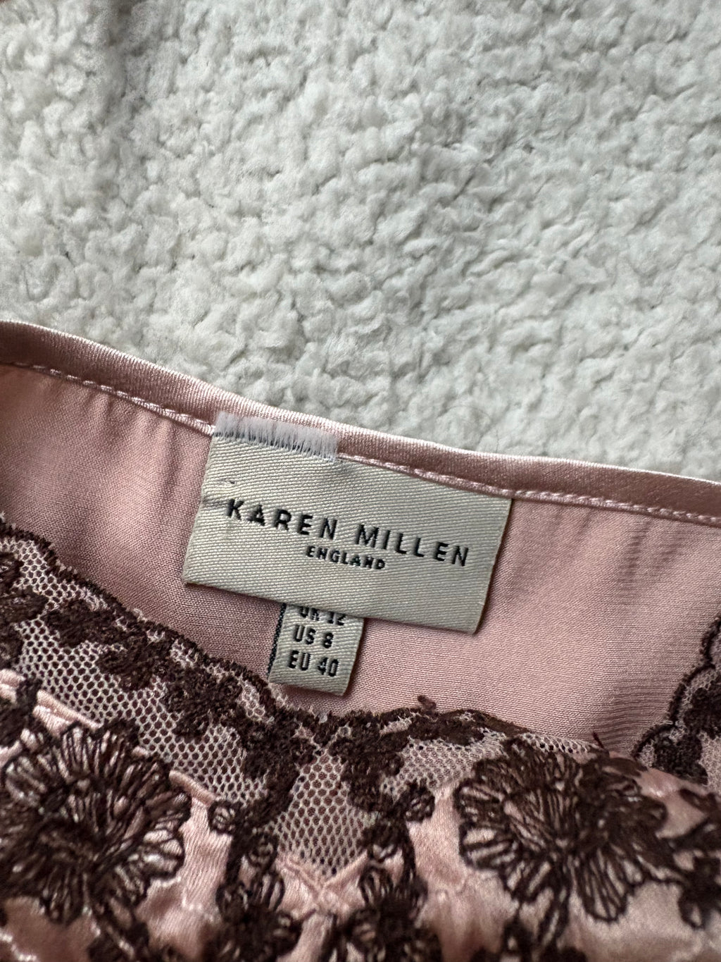 Silk Karen millen Cami with embroidery