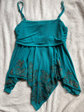 Floaty Turqiouse Sequinned Cami