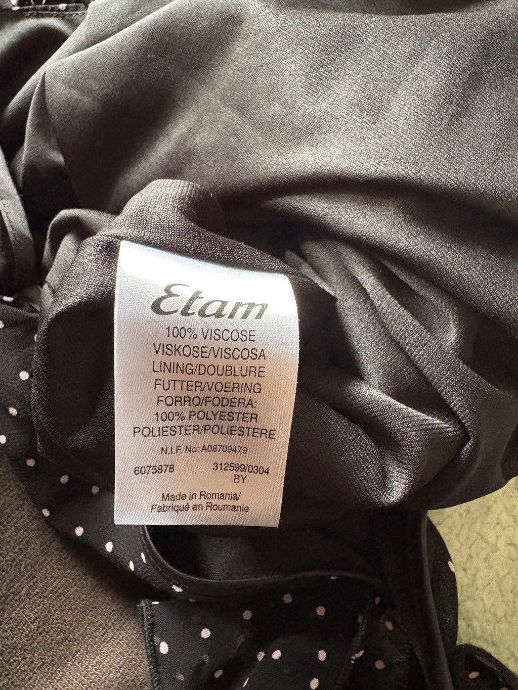 Etam Polka Dot Dress