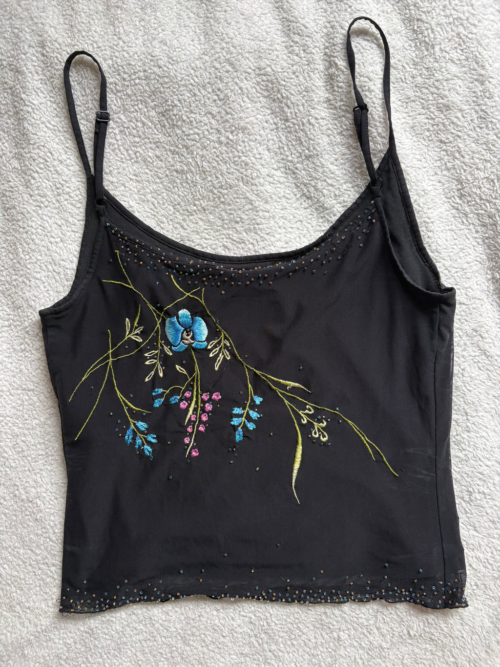 Karen Millen Floral Embroidered Cami with beading