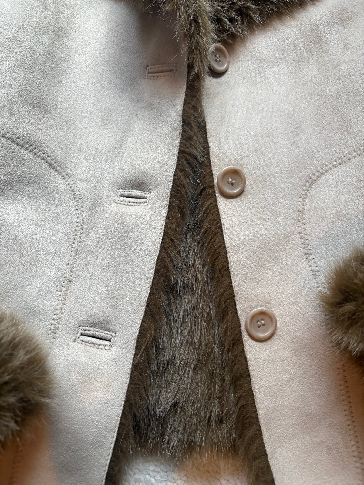 Monsoon Faux Suede/Fur Jacket