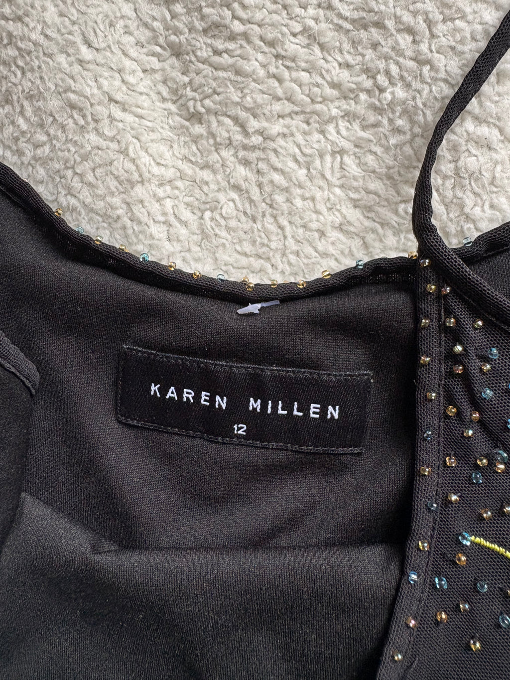Karen Millen Floral Embroidered Cami with beading